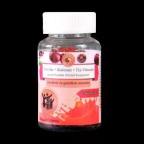   ACEROLA+KALCIUM+D3-VITAMIN GUMIVITAMIN 30 DB-OS FELNŐTT-GYERMEK