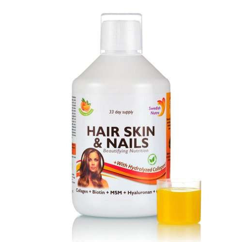 SWEDISH NUTRA HAJ BŐR ÉS KÖRÖM FOLYÉKONY MULTIVITAMIN 500 ML