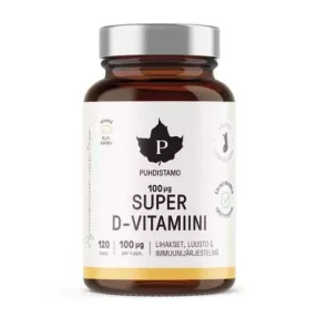PUHDISTAMO SUPER D-VITAMIN 100mG 60 DB-OS