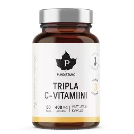 PUHDISTAMO TRIPLA C-VITAMIN 60 DB-OS