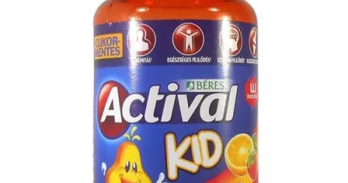 BÉRES ACTIVAL KID GUMIVITAMIN 50 DB-OS CUKORMENTES