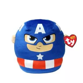   TY SQUISH BEANIES PÁRNA ALAKÚ PLÜSS FIGURA MARVEL AMERIKA KAPITÁNY 22 CM