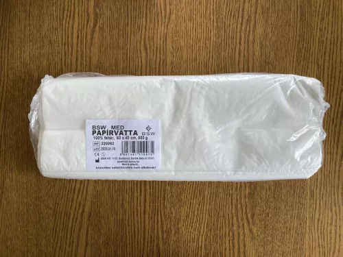 BSW MED PAPÍRVATTA 100% FEHÉR 60 X 40 CM VÁGOTT 500 GR