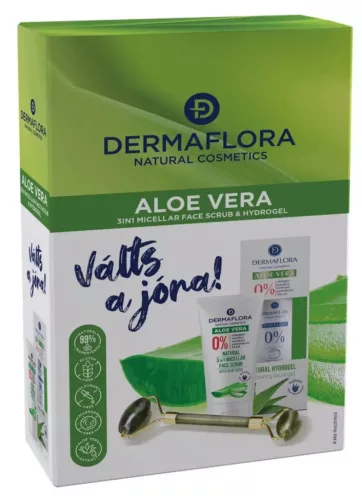 DERMAFLORA 0% DÍSZDOBOZ HIDROGÉL 50 ML+MICELLÁS ARCRADÍR 100 ML+ARCMASSZÍROZÓ