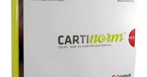 CARTINORM +D3 ÉTRENDKIEGÉSZÍTŐ FILMTABLETTA 60 DB