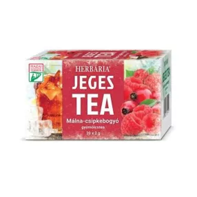 HERBÁRIA JEGES TEA MÁLNA CSIPKEBOGYÓ TEAFILTER 20 X 2 GR