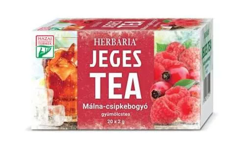 HERBÁRIA JEGES TEA MÁLNA CSIPKEBOGYÓ TEAFILTER 20 X 2 GR