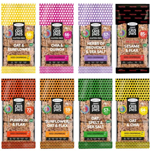 ROSTEN CRISPIES ROPOGÓS KENYÉRSZELET SZEZÁM-LEN MAG 130 GR