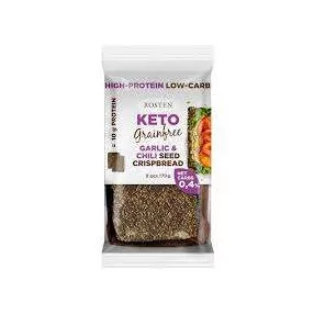   ROSTEN KETO MAGAS PROTEIN TARTALMÚ ROPOGÓS KENYÉRSZELET FOKHAGYMÁS-CHILIS 130 GR