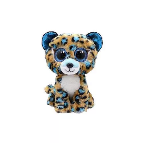 TY BOOS PLÜS FIGURA 15 CM COBALT BARNA KÉK LEOPÁRD