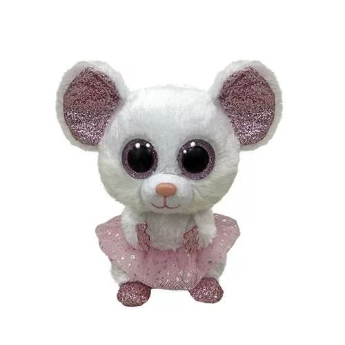 TY BOOS PLÜS FIGURA 15 CM NINA FEHÉR BALERINA EGÉR