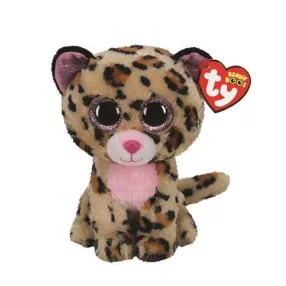   TY BOOS PLÜSS FIGURA 24 CM LIVVIE BARNA RÓZSASZÍN LEOPÁRD