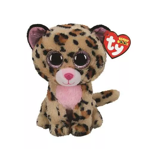 TY BOOS PLÜSS FIGURA 24 CM LIVVIE BARNA RÓZSASZÍN LEOPÁRD