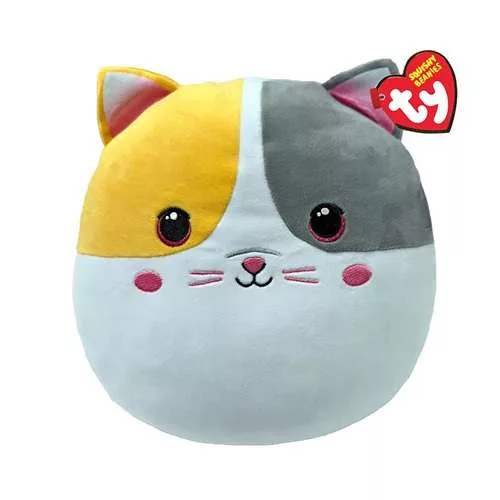TY SQUISH-A-BOSS PÁRNA ALAKÚ PLÜSS FIGURA SNUGGLES MACSKA 22 CM