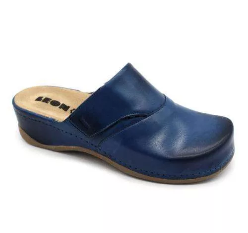 Leon comfort bőr női klumpa 2019 modell 36-41 kék