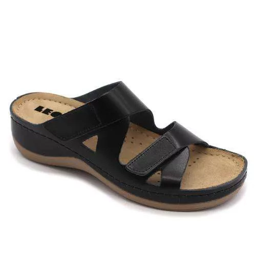 LEON COMFORT NŐI PAPUCS 906 MODELL FEKETE 36