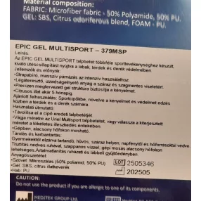   IT-379MSP URIEL 39-42 MULTISPORT EPIC GÉL TALPBETÉT CITRUS ILLAT NARANCS SZÍN