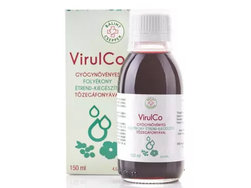 BÁLINT CSEPPEK VIRULCO GYÓGYNÖVÉNYES ÉTREND KIEGÉSZÍTŐ TŐZEGÁFONYÁVAL 150 ML