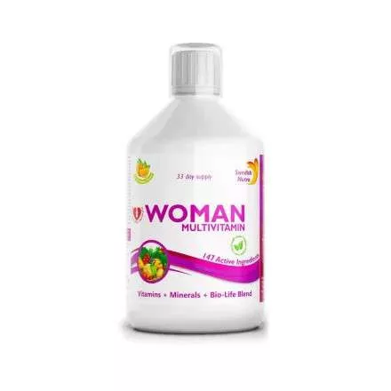 SWEDISH NUTRA WOMAN FOLYÉKONY MULTIVITAMIN NŐKNEK 500 ML