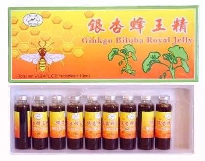 Ginkgo biloba méhpempő oldat (10 ml x 10 ampulla)