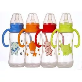   Baby bruin cumisüveg fogóval BPA mentes 240 ml szilikon etető cumival