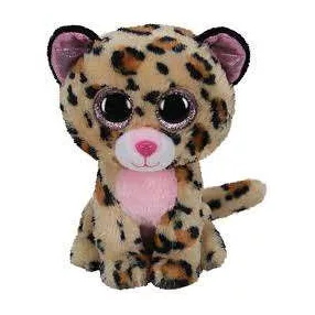 TY BOOS PLÜS FIGURA 15 CM LIVVIE BARNA RÓZSASZÍN LEOPÁRD