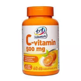 1X1 VITADAYRÁGÓTABLETTA C-VITAMIN 500 MG 60 DB