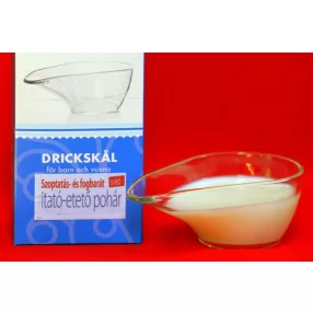 Szoptatás és fogbarát itató-etető pohár 80 ml (svéd)