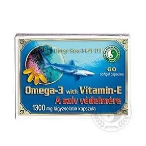   Dr.chen Omega-3+vitamin-E lágyzselatin kapszula 60 db 1300 mg (szív védelmére)