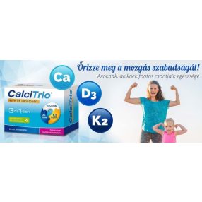   Calcitrio 3 az 1-ben filmtabletta az erős csontokért 60 db-os (CA, D3, K2)