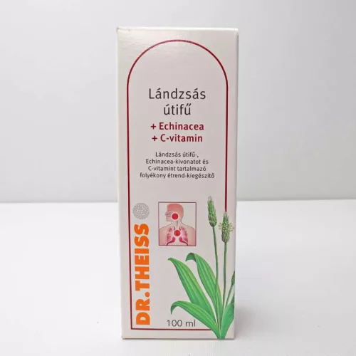 DR THEISS LÁNDZSÁS ÚTIFŰ SZIRUP + ECHINACEA + C-VITAMIN 100 ML