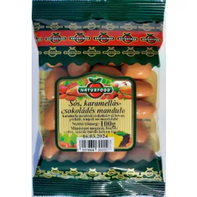 NATURFOOD SÓS KARAMELLÁS CSOKOLÁDÉS MANDULA 100 GR