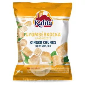 KALIFA CUKROZOTT KANDÍROZOTT GYÖMBÉRKOCKA 100 GR