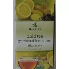 MECSEK ZÖLD TEA GYÖMBÉR+CITROM 20 FILTER