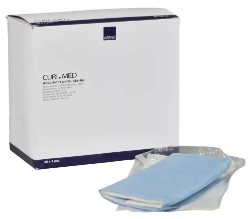 Curi-med nedvszívó sebpárna steril 20 x 30 cm 20 db/doboz (abena)