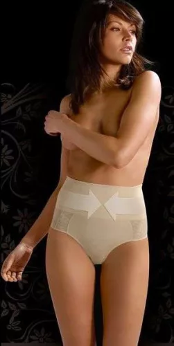 Alakformáló női alsó L/XL nero szilikon magas derék (slip bodyeffekt oro)